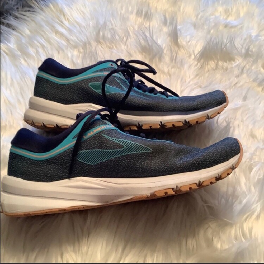 Brooks Launch 8.5 blk/teal running shoes